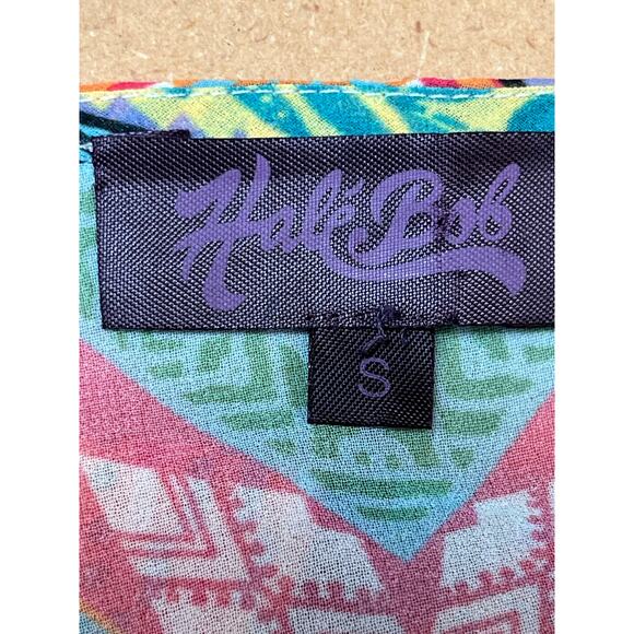 Hale Bob Women's S Multicolor Sheer Pullover Blouse Boho Hippy Chic Top Resort - Picture 3 of 9